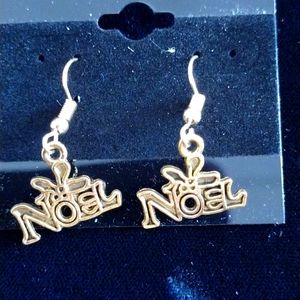 Goldtone French Hook Noel Earrings NWOT